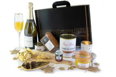 Coffret Cadeau d'excellence pour les f�tes de fin d'ann�e - Foie gras, champagne & truffes