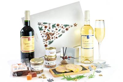 Coffret  JOYEUX NOEL blanc et sapin vert