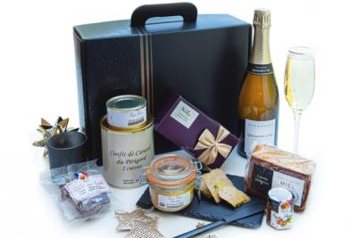 Coffret gourmand, Apéritif Champagne et Foie Gras