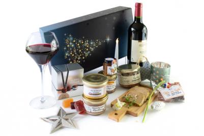 Coffret cadeau bleu gourmand