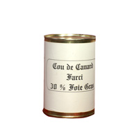 Cou farci de Canard 30 % de Foie gras