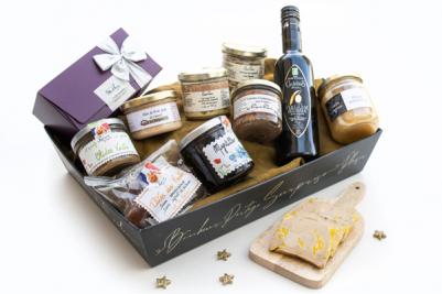 Super PROMOTIONS corbeille gastronomique foie gras Coffrets cadeaux noel ▷