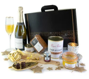 Coffret Cadeau d'excellence pour les fêtes de fin d'année - Foie gras, champagne & truffes