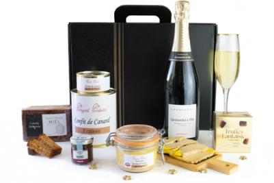Cadeau excellence foie gras, champagne et truffes