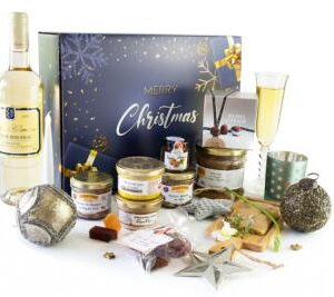 Coffret Merry Christmas bleu foie gras